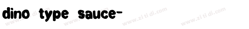 dino type sauce字体转换